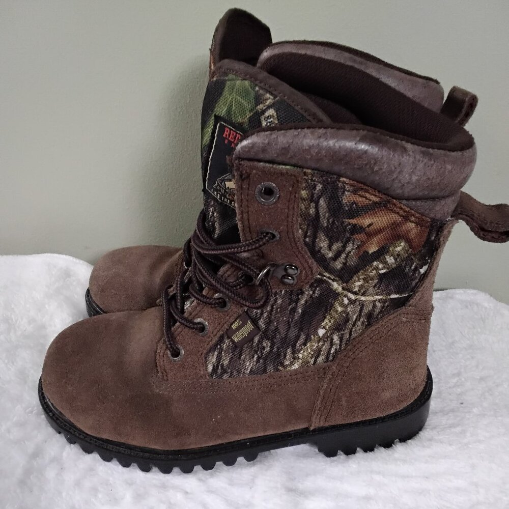Red Head Size 4 Camo Boots Waterproof Kids Boots Excellent